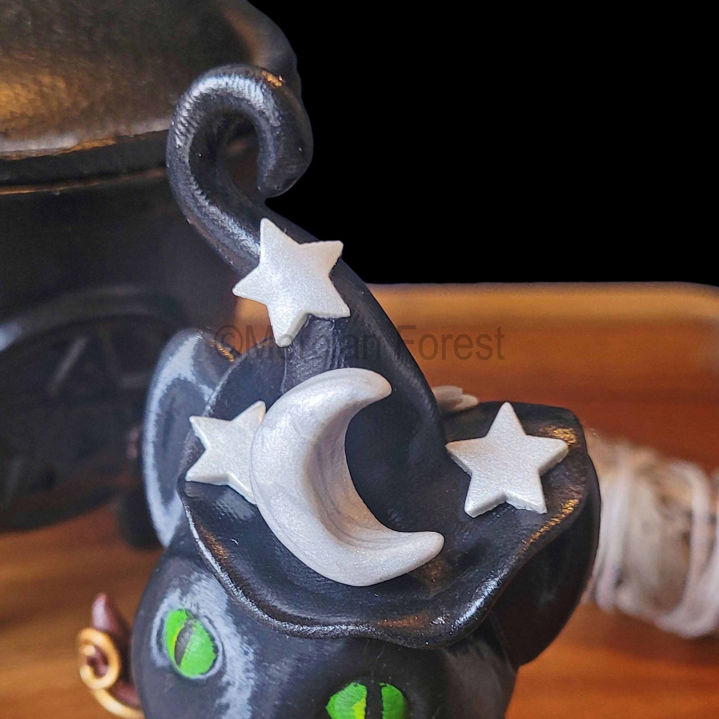 Abracatdabra Magickal Cat Witch Wizard Decoration for Halloween Samhain Decoration