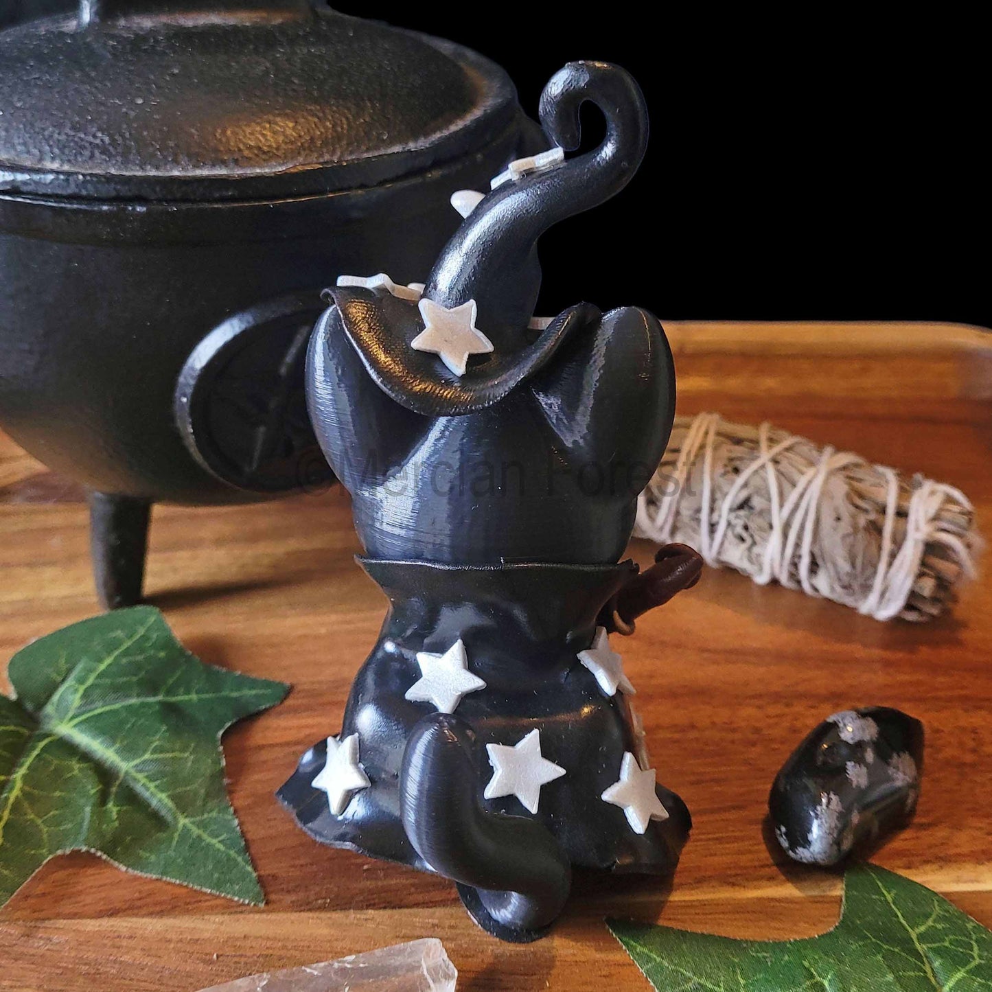 Abracatdabra Magickal Cat Witch Wizard Decoration for Halloween Samhain Decoration