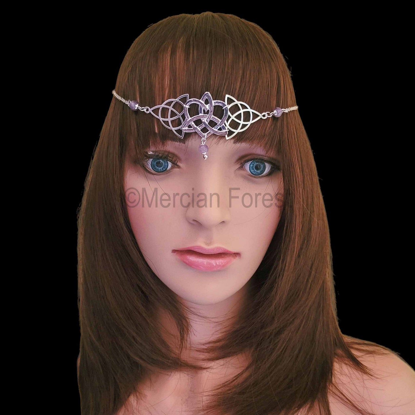 Celtic Heart Triquetra Headdress