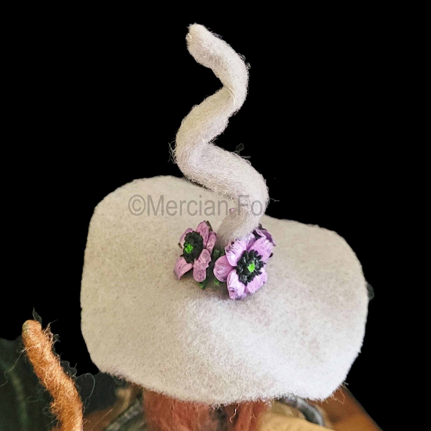 Cinders Needle Felted Witch Decoration Ready Made