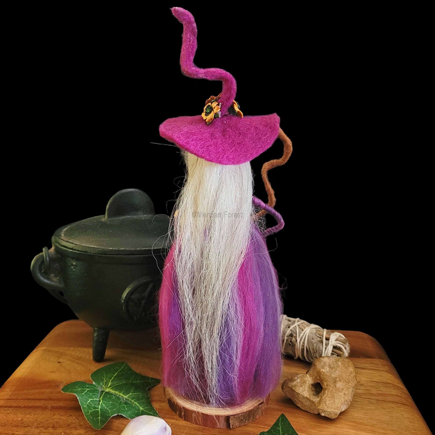 Avery Needle Felted Witch Decoration