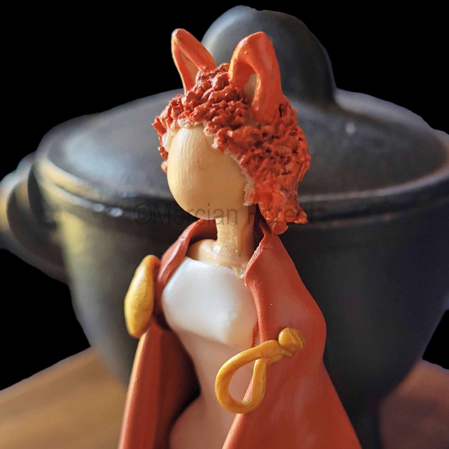 Sionna Sionann Inari Okami Huxian Kitsune Goddess Figurine