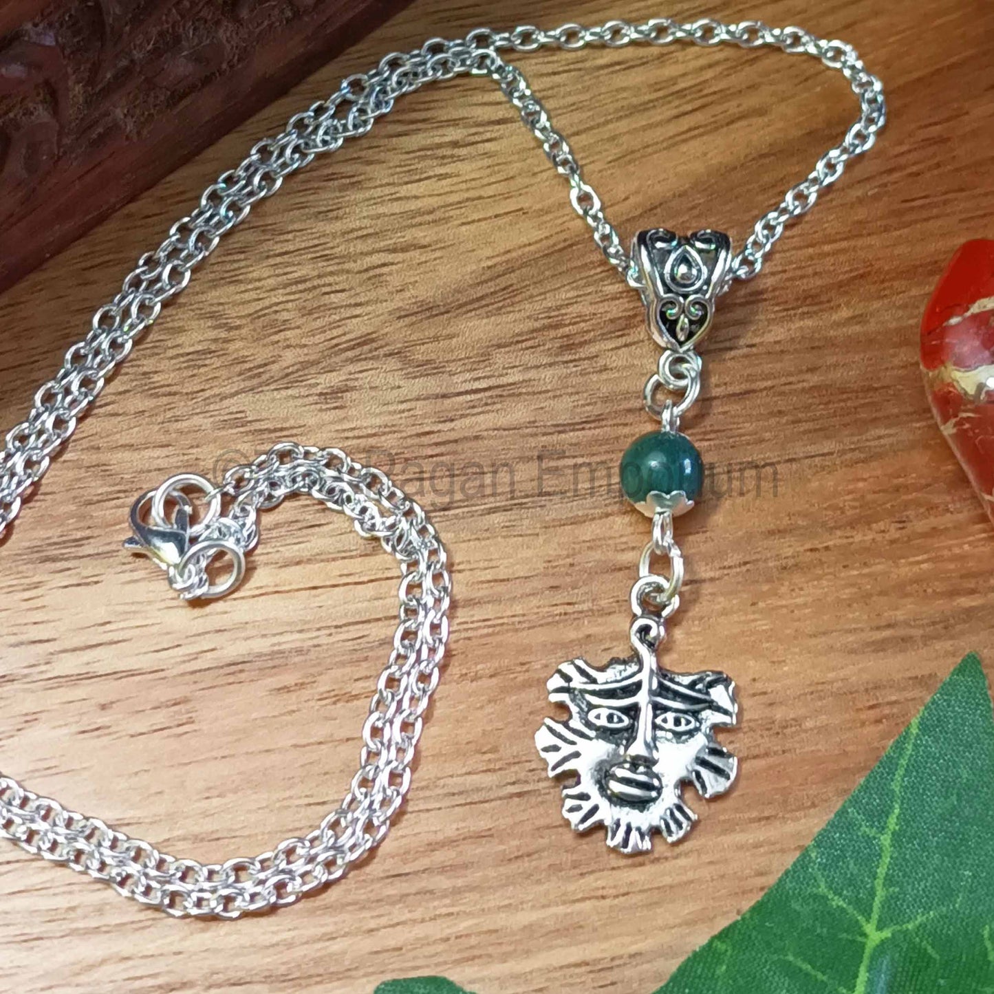 Greenman Pendant Necklace