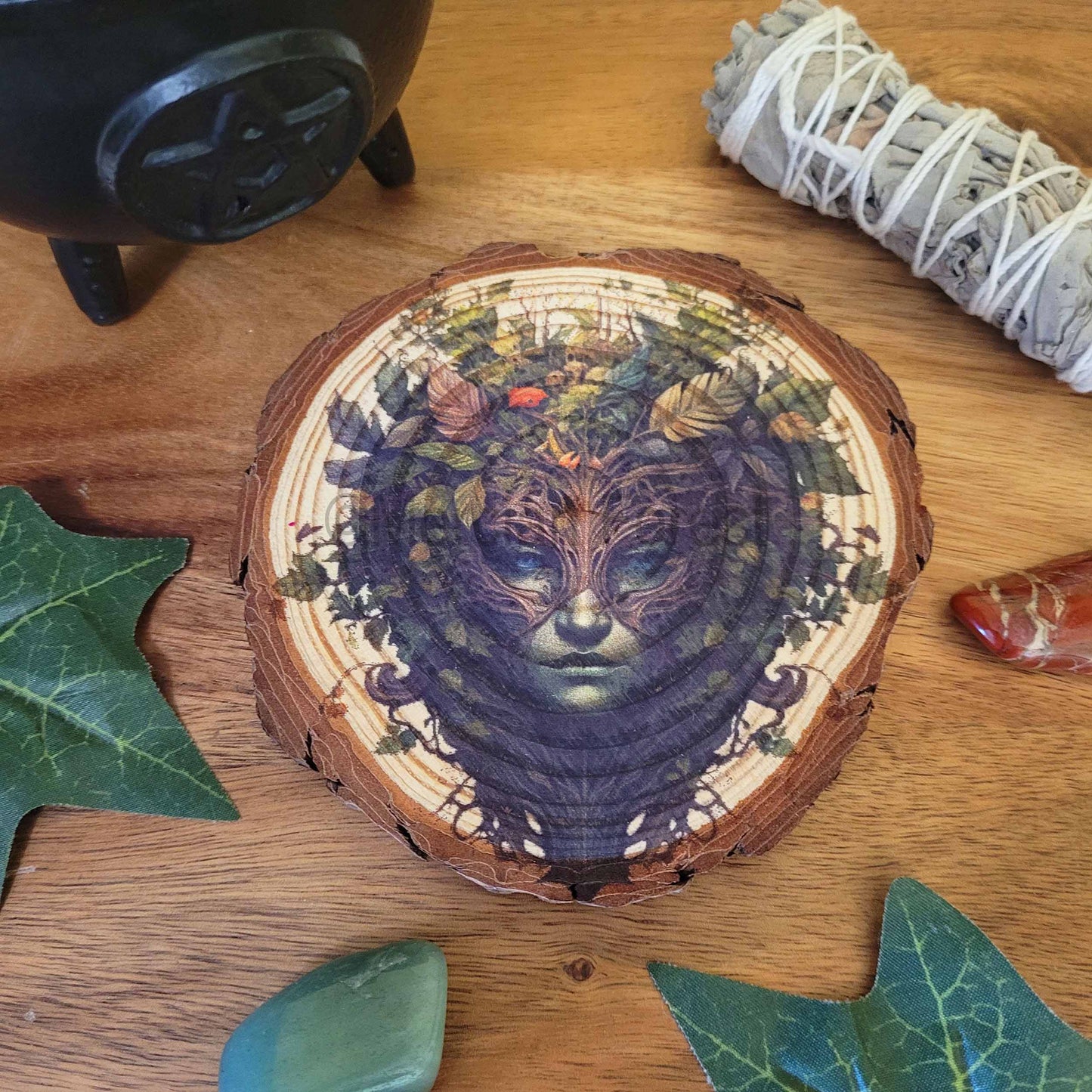 Greenwoman wall Hanging, Green Lady wall decoration