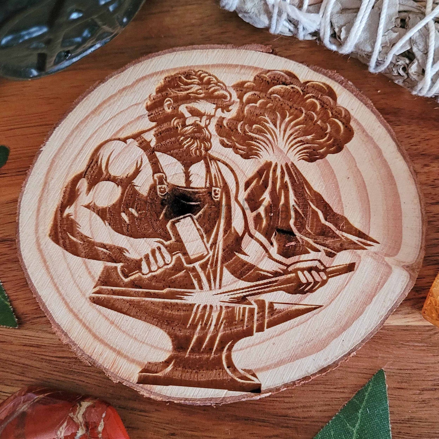 Hephaestus Altar Tile, Hephaestus Altar Decoration Volcanoe