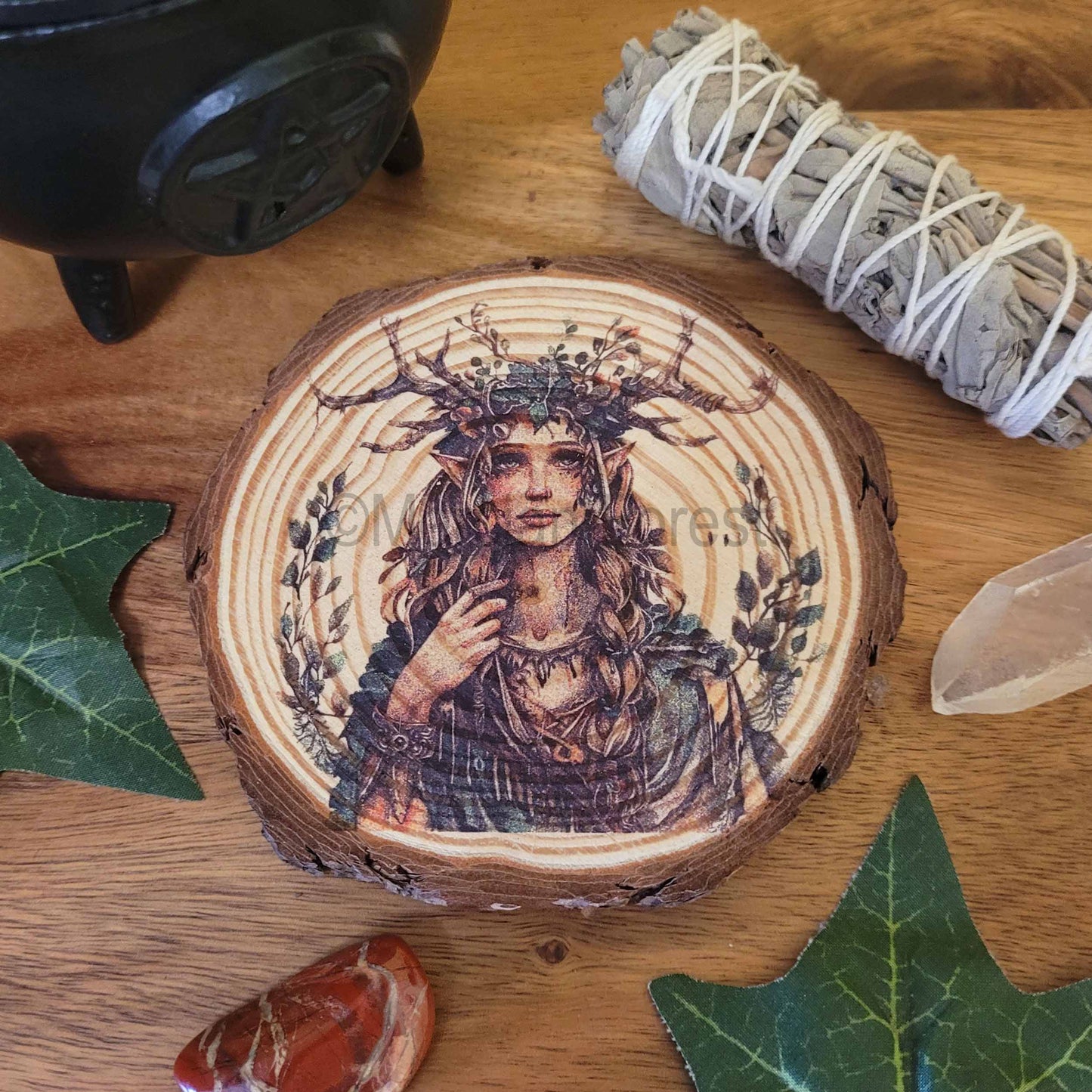 Elen of the Ways Altar Tile in Colour