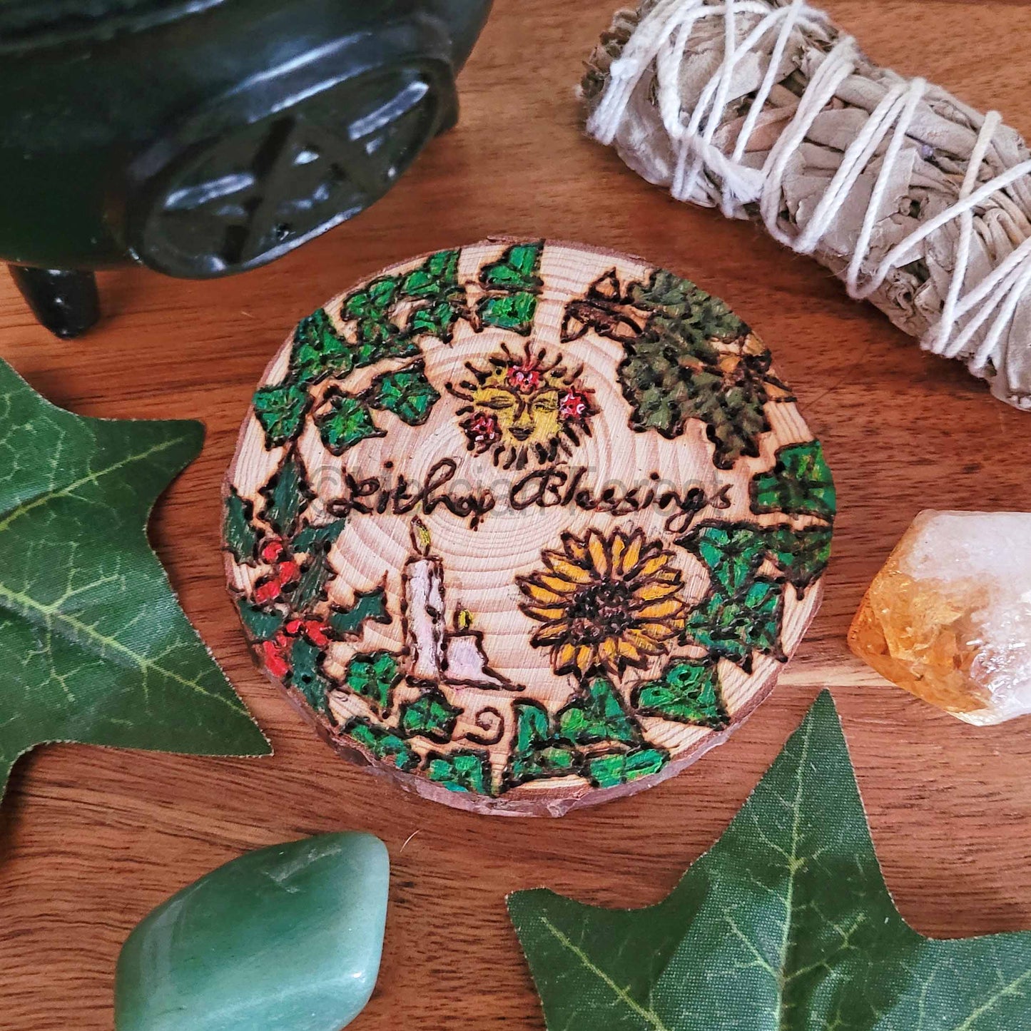 Litha Blessings altar tile