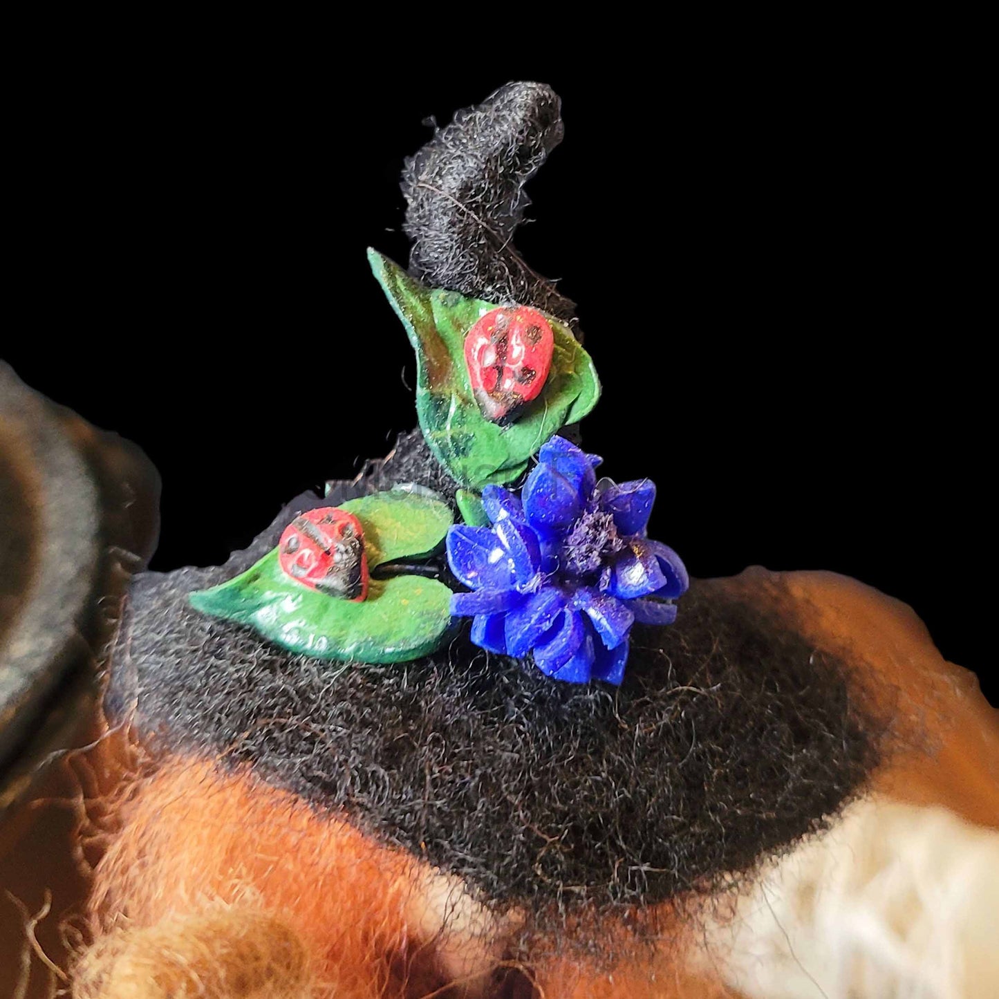 Little Sister Small Needle Felted Witch Decoration Ready Made