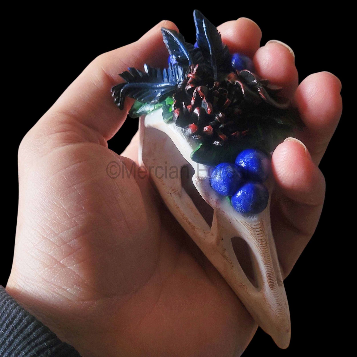 Raven Skull Morrigan Decoration