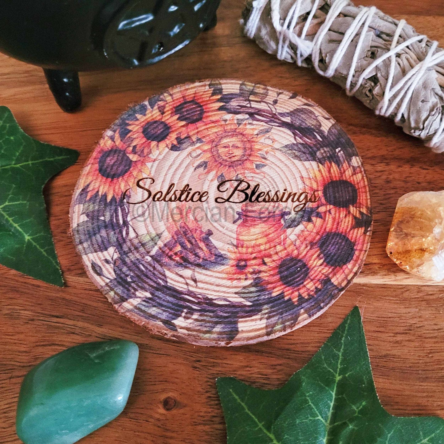 Solstice Blessings altar tile