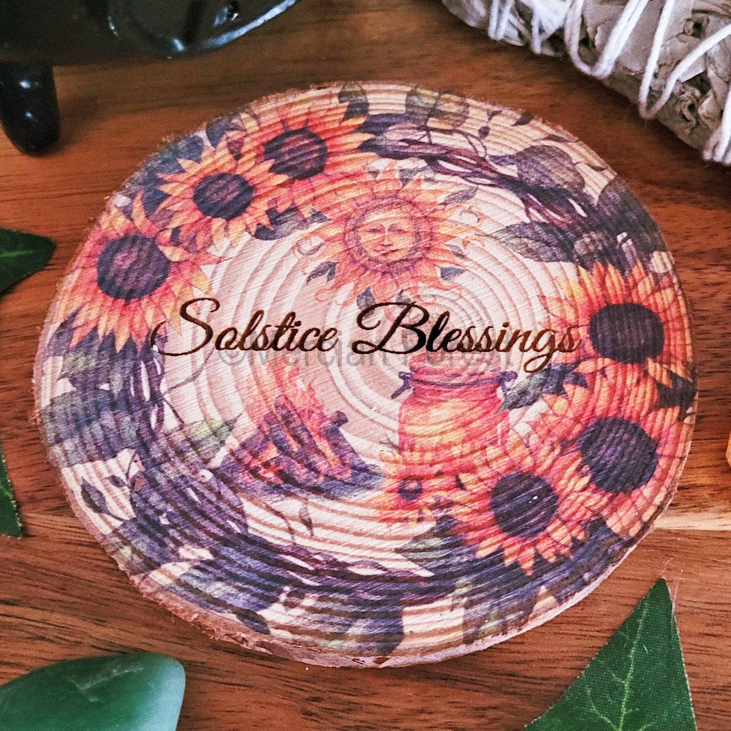 Solstice Blessings altar tile