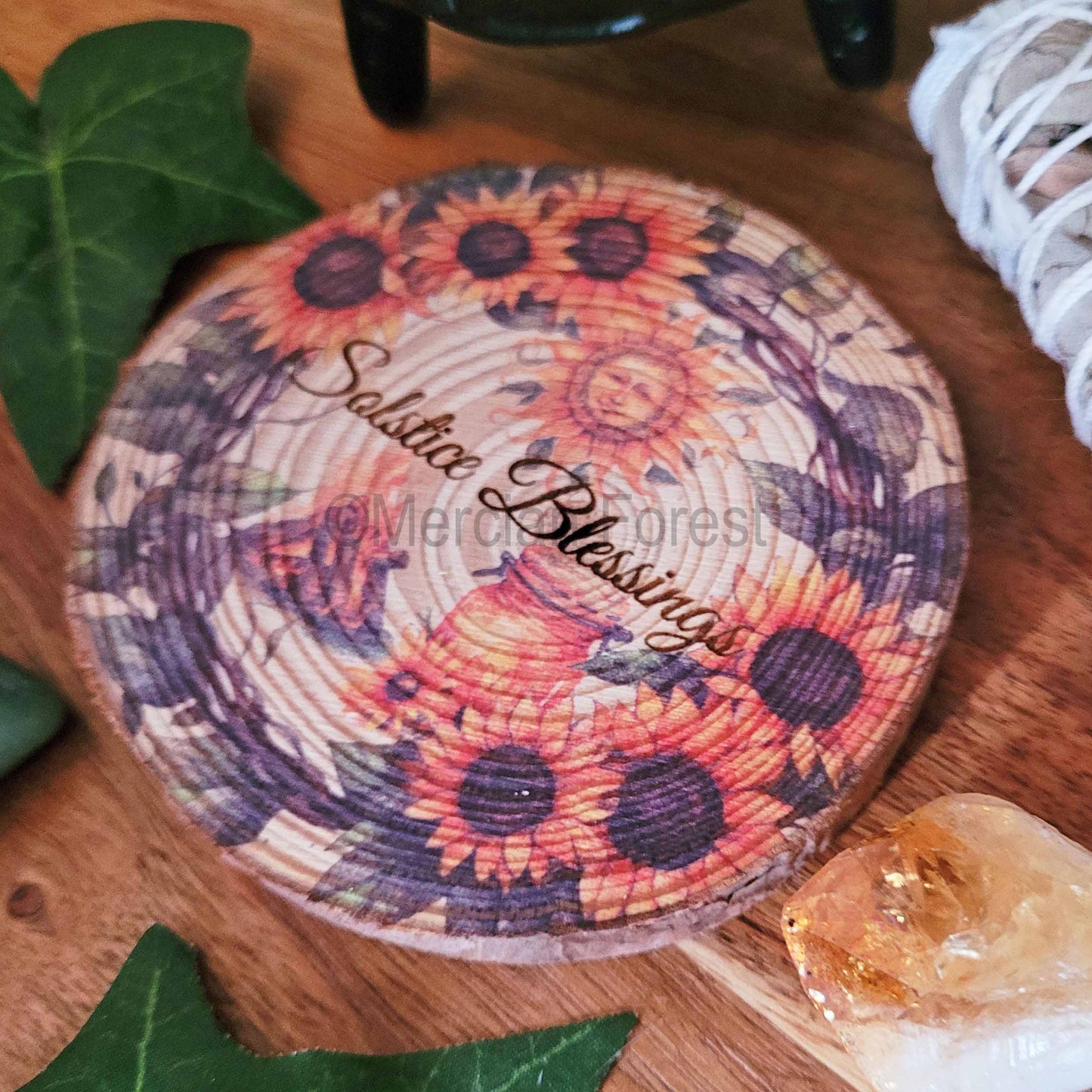 Solstice Blessings altar tile