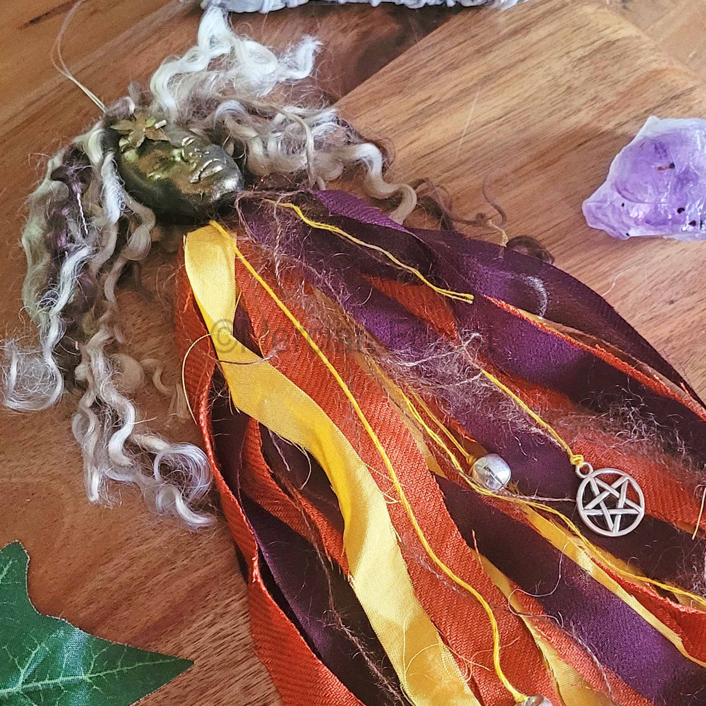 Spirit Doll, Home Protection Amulet Talisman, Spirit Doll Decoration, Witch Bells, Yellow