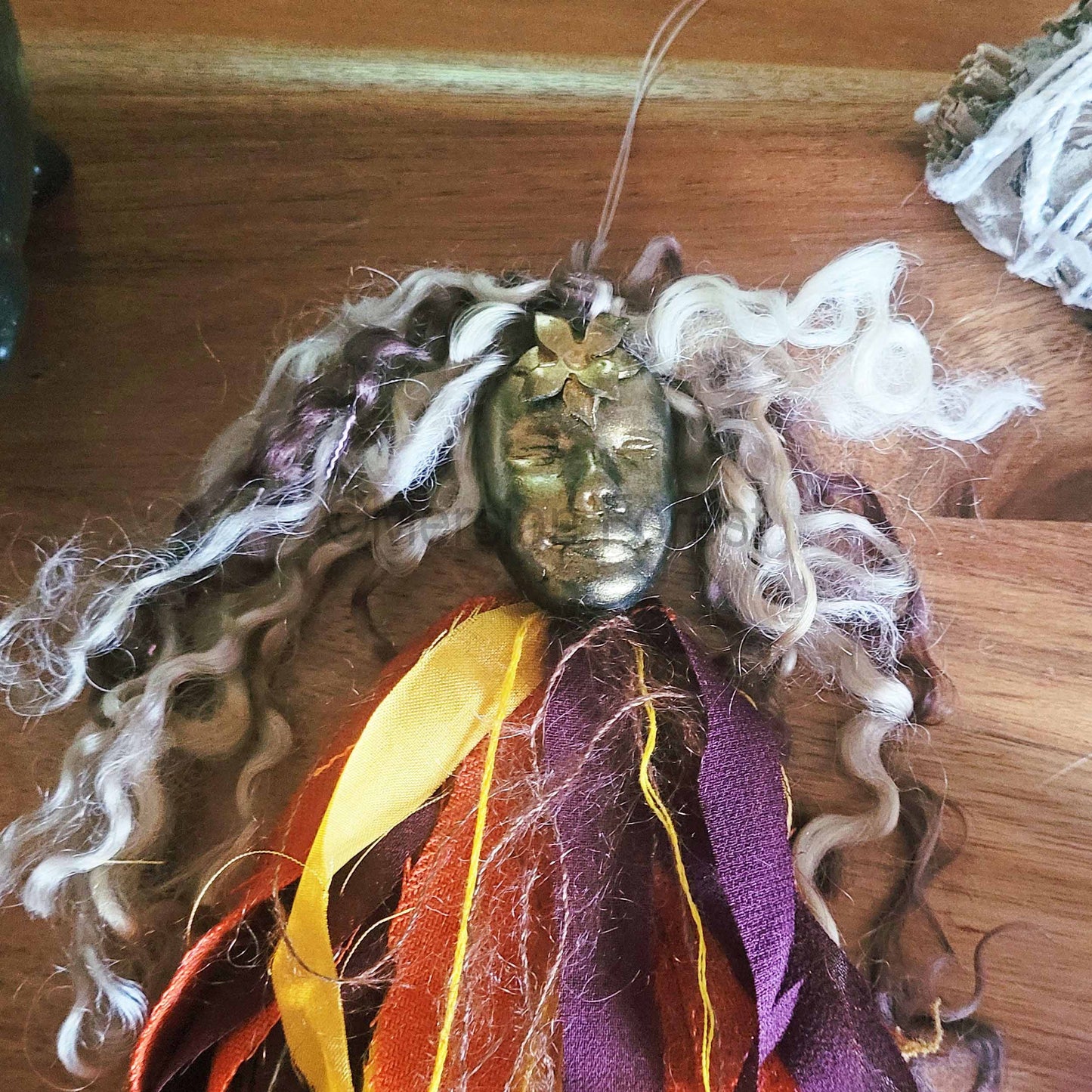 Spirit Doll, Home Protection Amulet Talisman, Spirit Doll Decoration, Witch Bells, Yellow