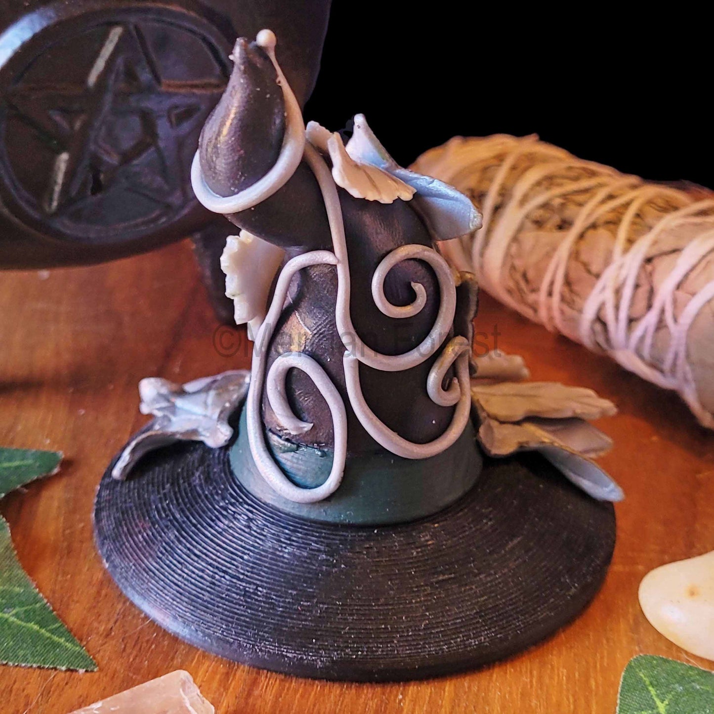 A Witches Hat, Yule Pagan Decoration, Christmas Decoration, Festive Altar.