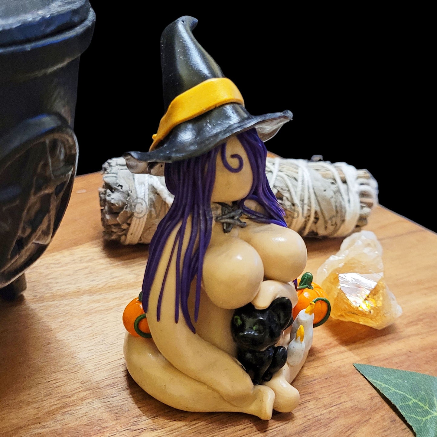 Agatha the Sitting Witch Statue Figurine