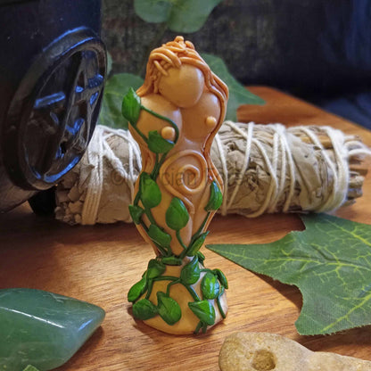 Gaia Goddess, Altar Goddess Figurine Mini Statue