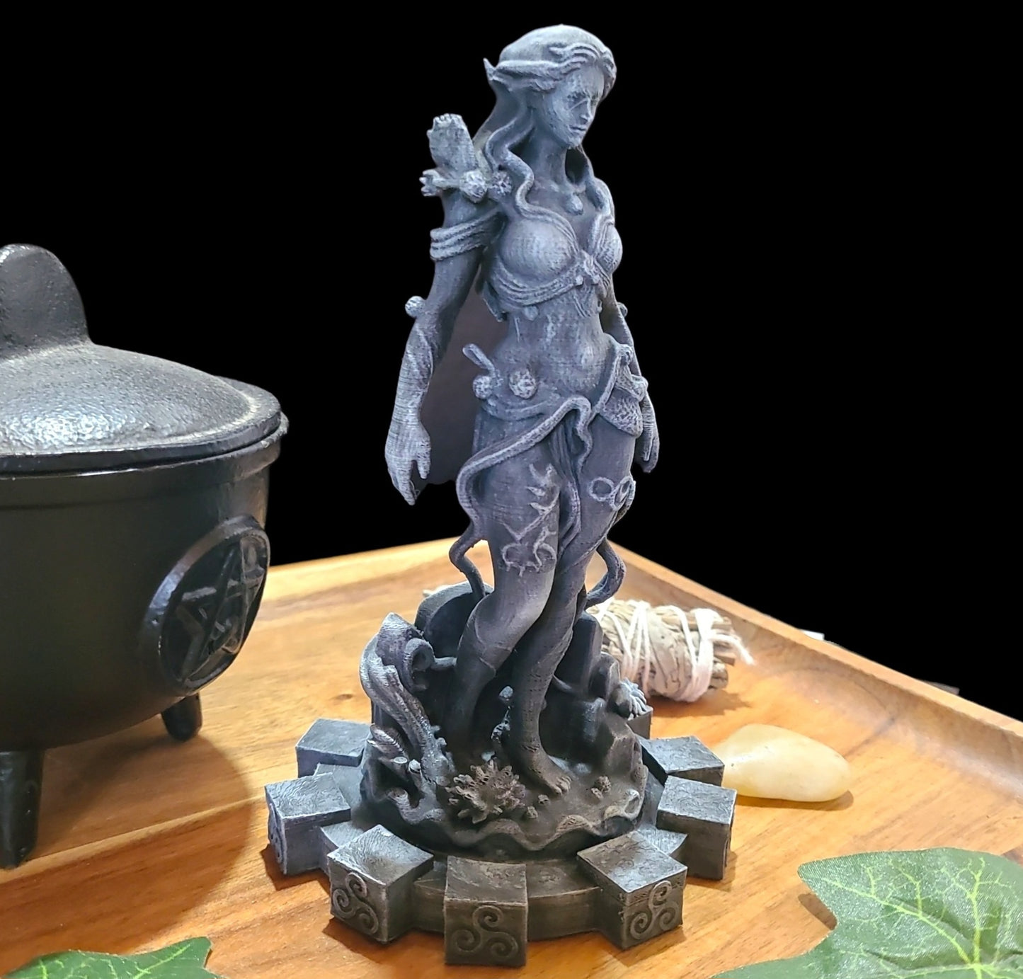Amphitrite Sea Goddess Statue Figurine in Stone Effect