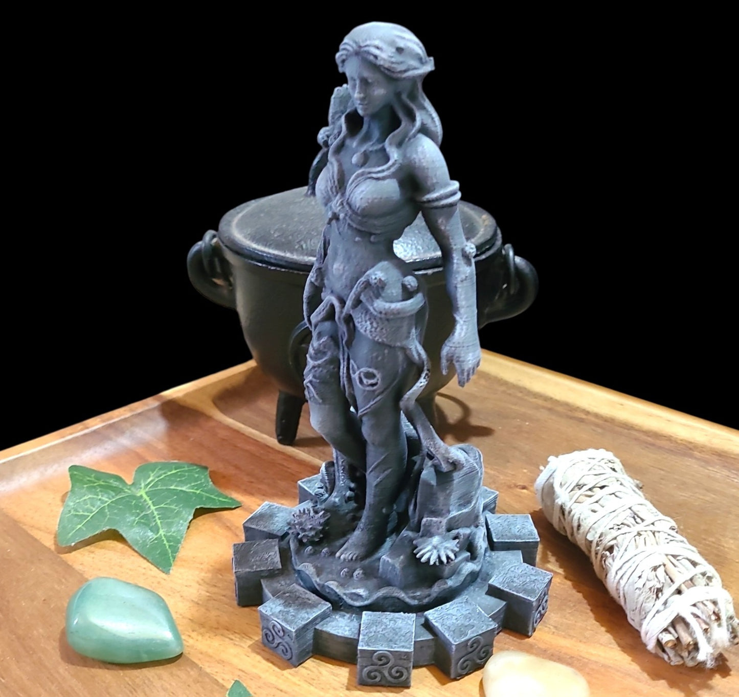 Amphitrite Sea Goddess Statue Figurine in Stone Effect