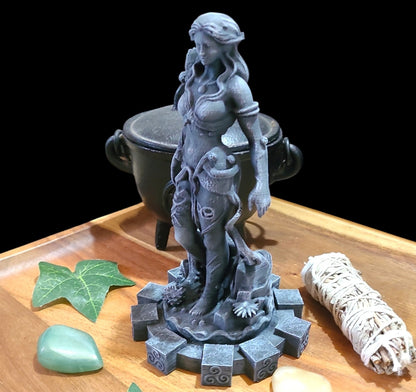 Amphitrite Sea Goddess Statue Figurine in Stone Effect