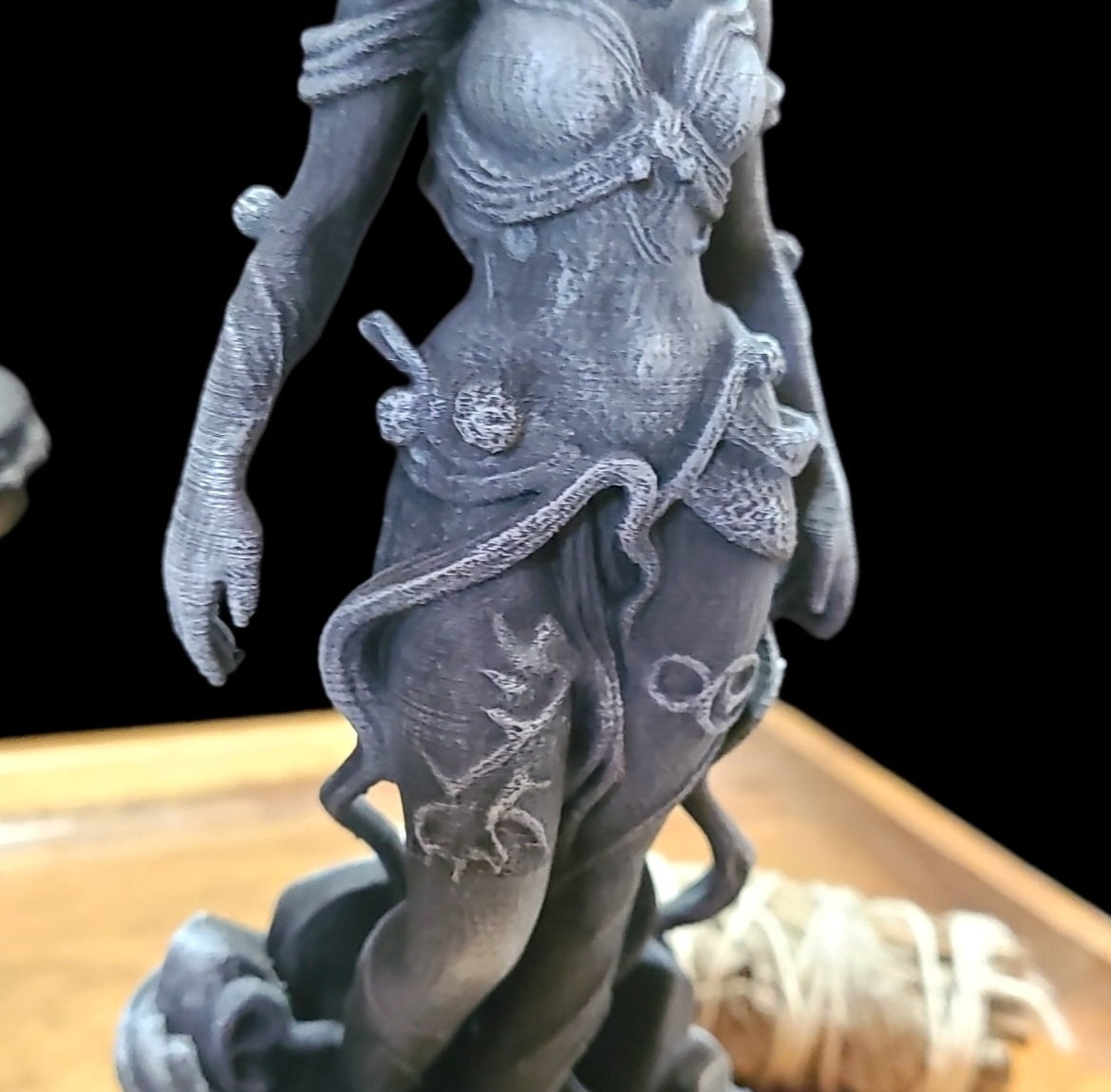 Amphitrite Sea Goddess Statue Figurine in Stone Effect