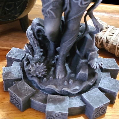 Amphitrite Sea Goddess Statue Figurine in Stone Effect