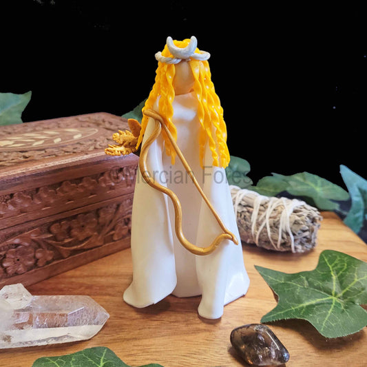 Goddess Artemis, Diana, The Huntress, Altar Goddess, Mini Statue or Figurine