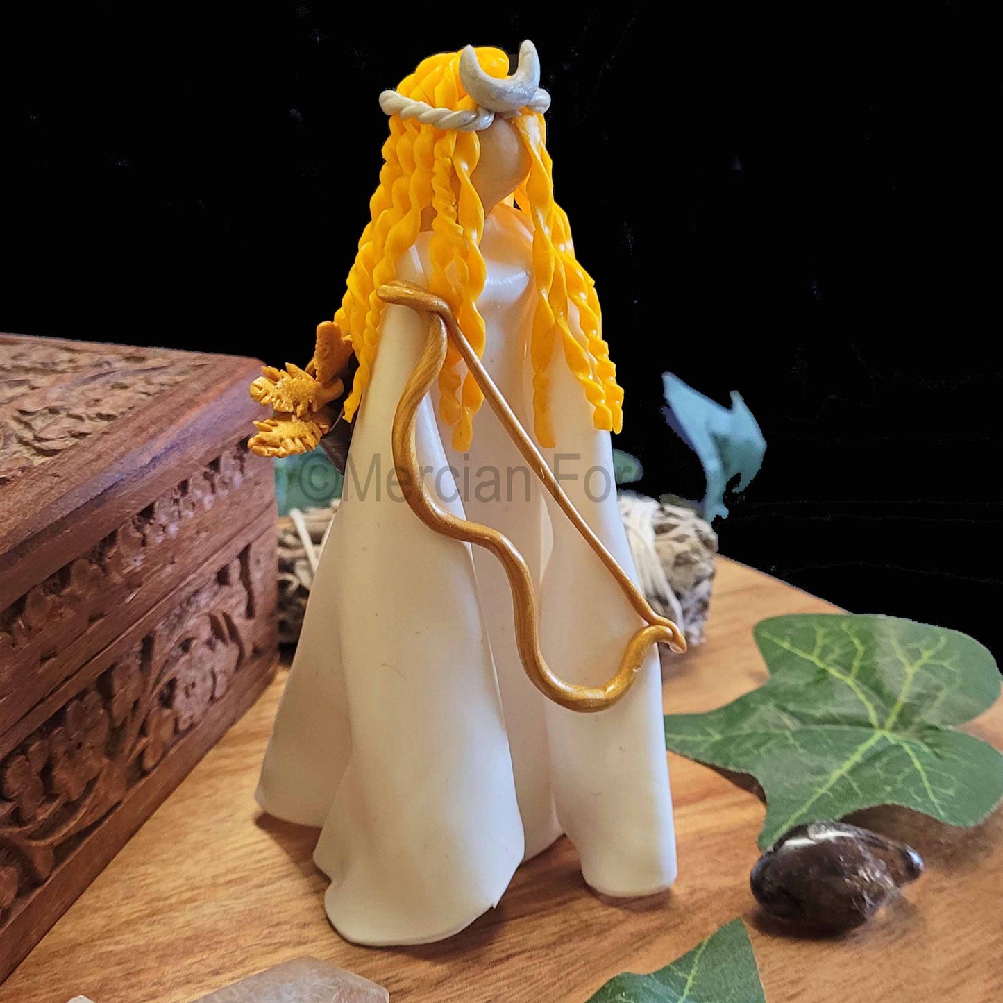 Goddess Artemis, Diana, The Huntress, Altar Goddess, Mini Statue or Figurine