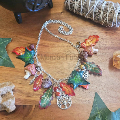 Autumn Woods Necklace, Mabon Necklace