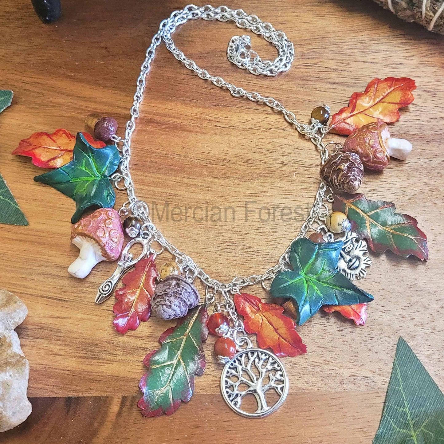 Autumn Woods Necklace, Mabon Necklace