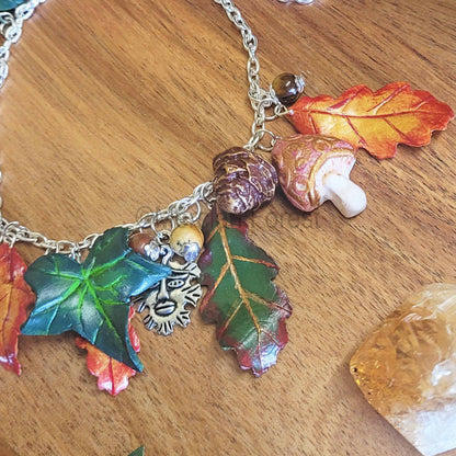 Autumn Woods Necklace, Mabon Necklace