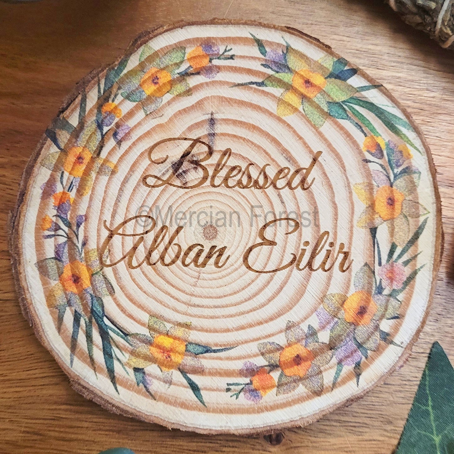 Blessed Alban Eilir with Daffodils Altar Tile