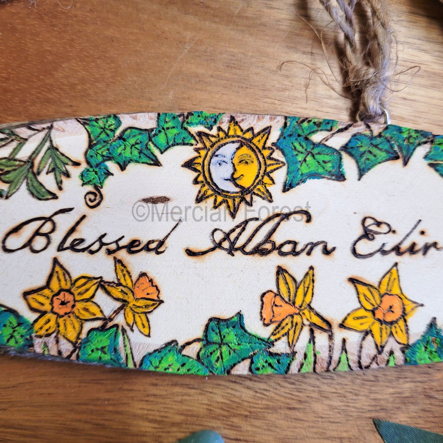 Blessed Alban Eilir Wall Hanging Sign