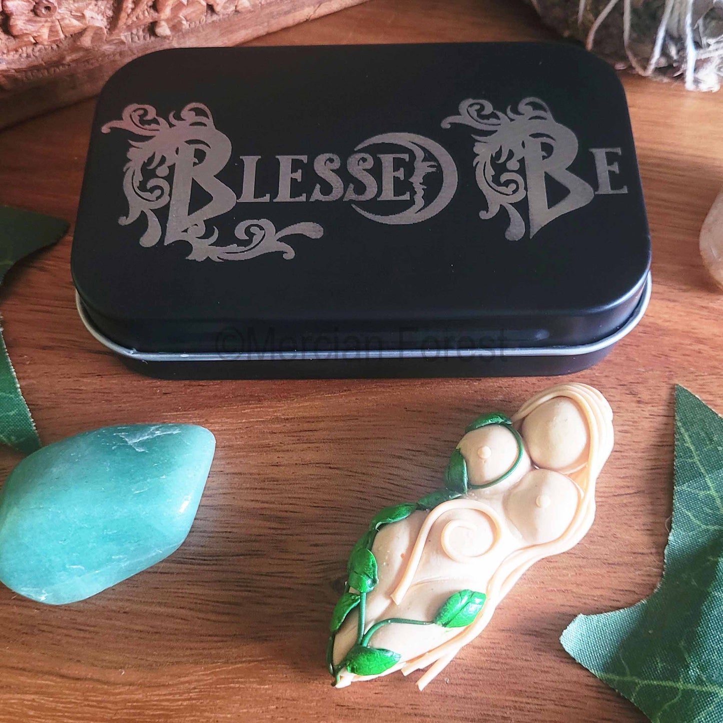 Blessed Be Tin with Gaia Goddess