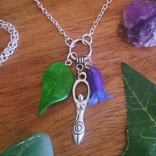 Bluebell Goddess Pendant Necklace