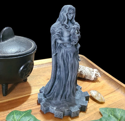 Brigid Goddess Statue Figurine in Stone Effect