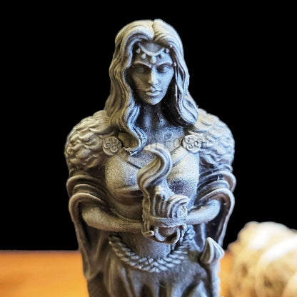 Brigid Statue, Brigid Figurine, Celtic Goddess Resin Sculpture