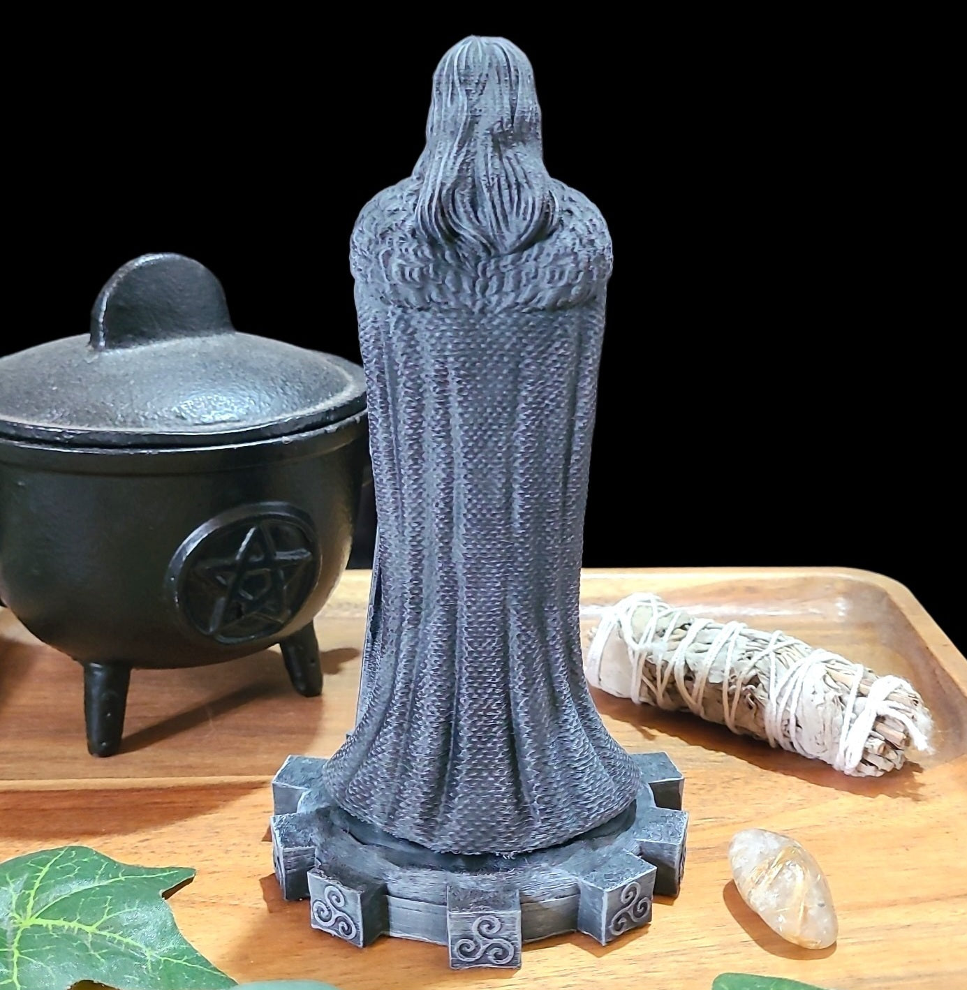 Brigid Goddess Statue Figurine in Stone Effect