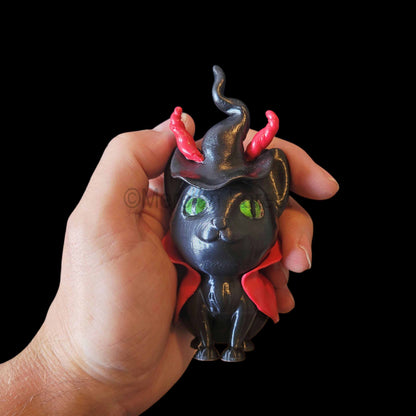 Lillipurr Magickal Cat Witch Wizard Decoration for Halloween Samhain Decoration