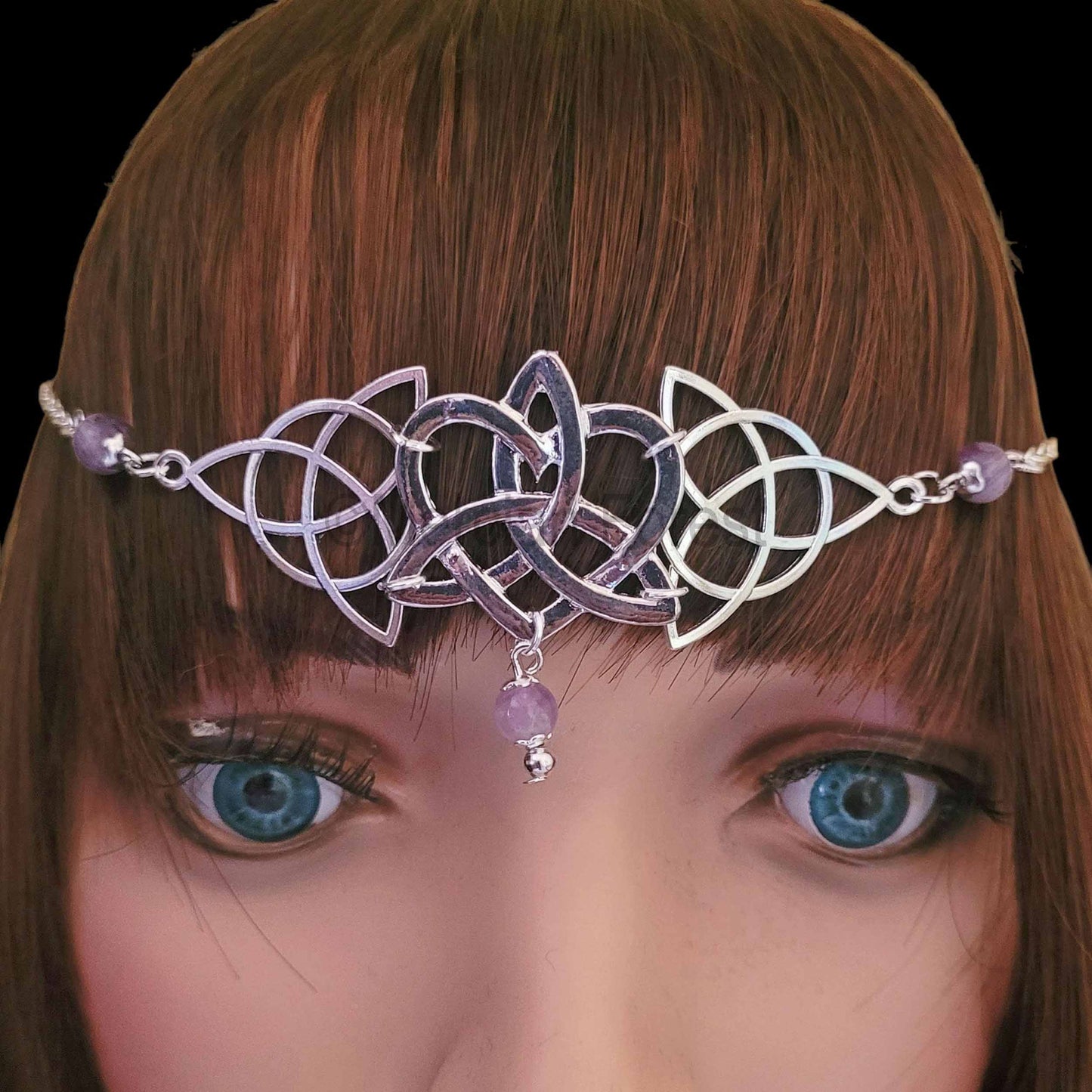 Celtic Heart Triquetra Headdress