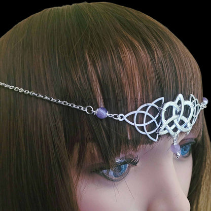 Celtic Heart Triquetra Headdress