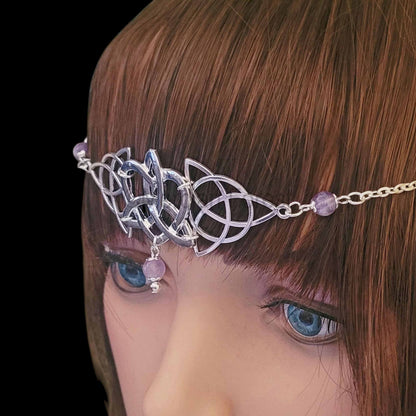 Celtic Heart Triquetra Headdress