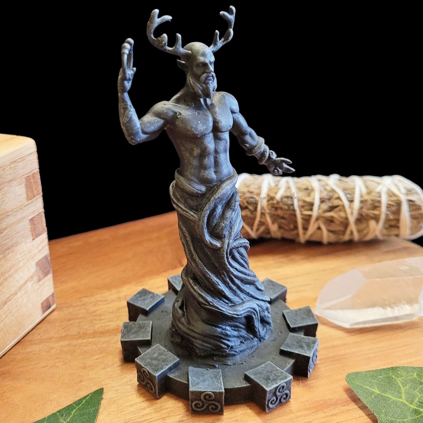 Cernunnos Horned God Statue Figurine Resin Sculpture