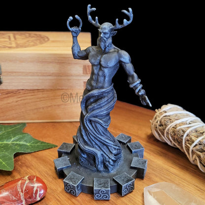 Cernunnos Horned God Statue Figurine Resin Sculpture