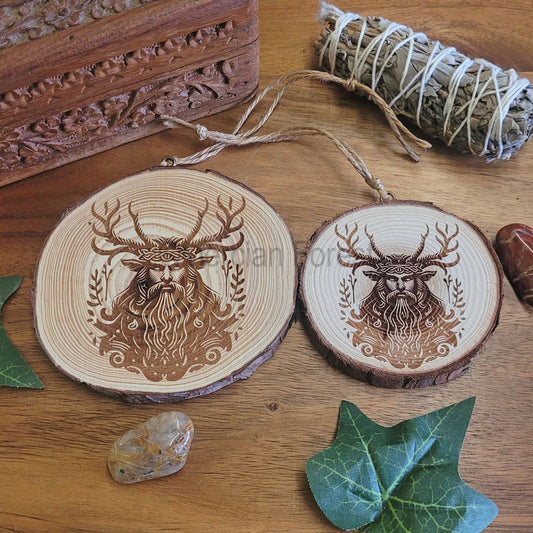 Cernunnos Herne Wooden Wall Hanging