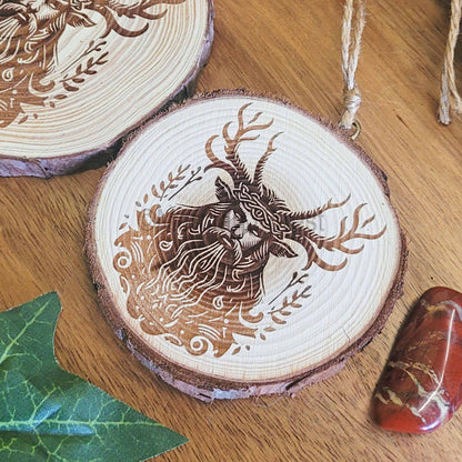 Cernunnos Herne Wooden Wall Hanging