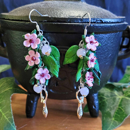 Goddess Cherry Blossom Earrings