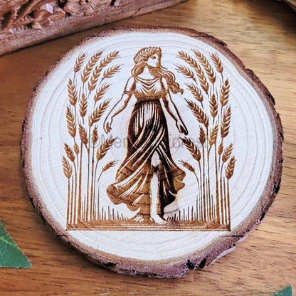 Demeter Wooden Altar Tile