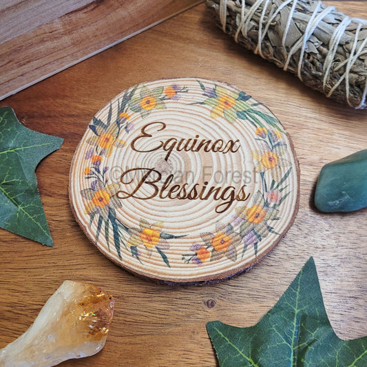 Spring Equinox Blessings with Daffodils Altar Tile