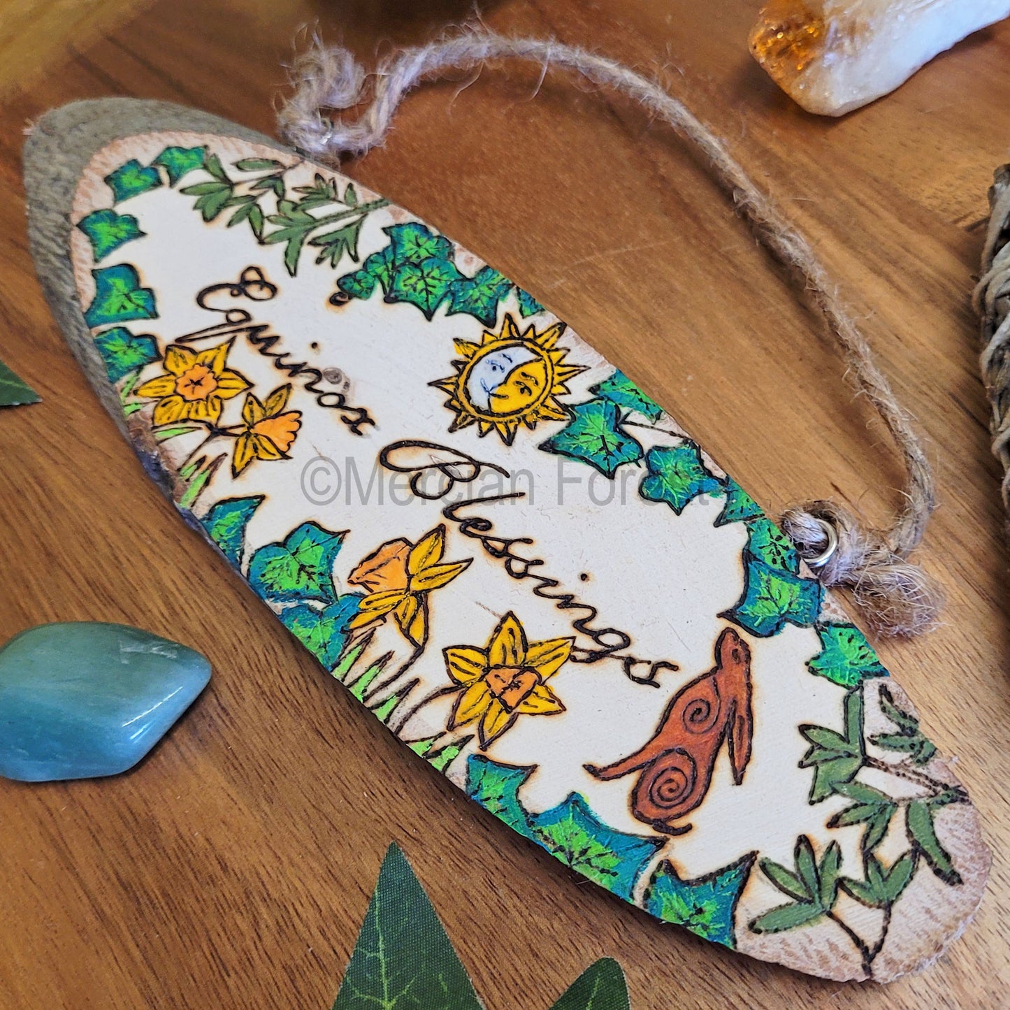 Equinox Blessings Wall Hanging Sign